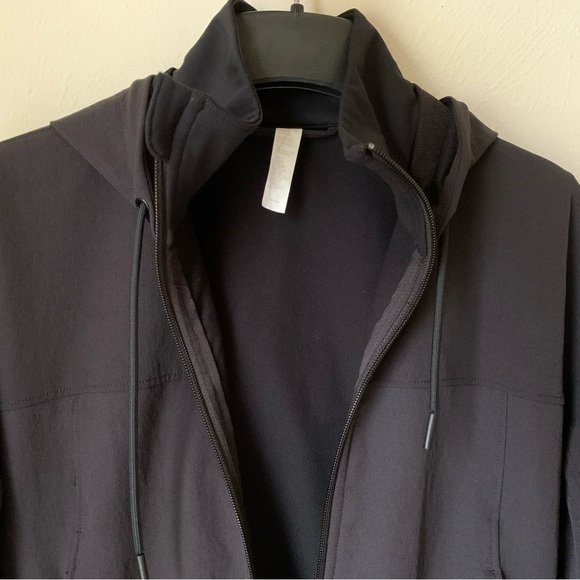 NEW $129 ZELLA Onward Hybrid Zip Up Hoodie Athletic Jacket in Black Size XS - Picture 7 of 8